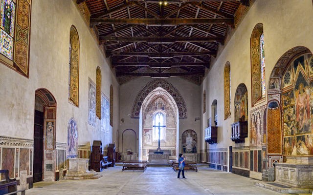 Interno chiesa Sant'Agostino Motalcino